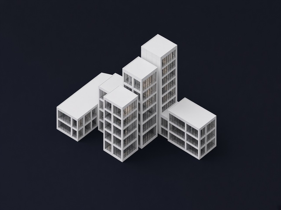 Same campus refined — LOD 300 detailed design